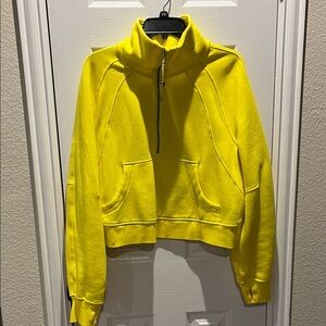Lululemon Athletica Yellow Half-Zip Jacket